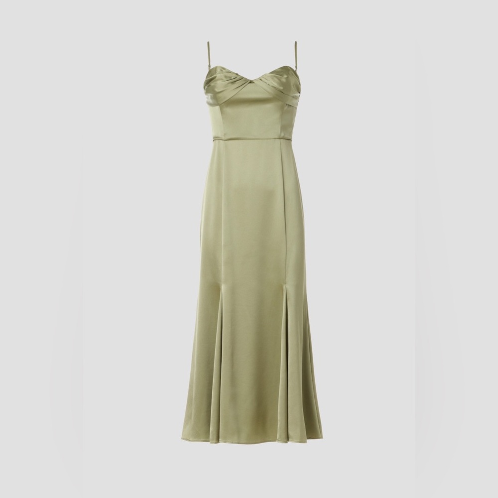 Reformation Sage Green Midi Dress - Picture 4 of 8